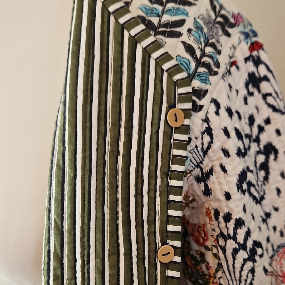 Multicolor Reversible Patchwork Quilted Women Bla… - image 11